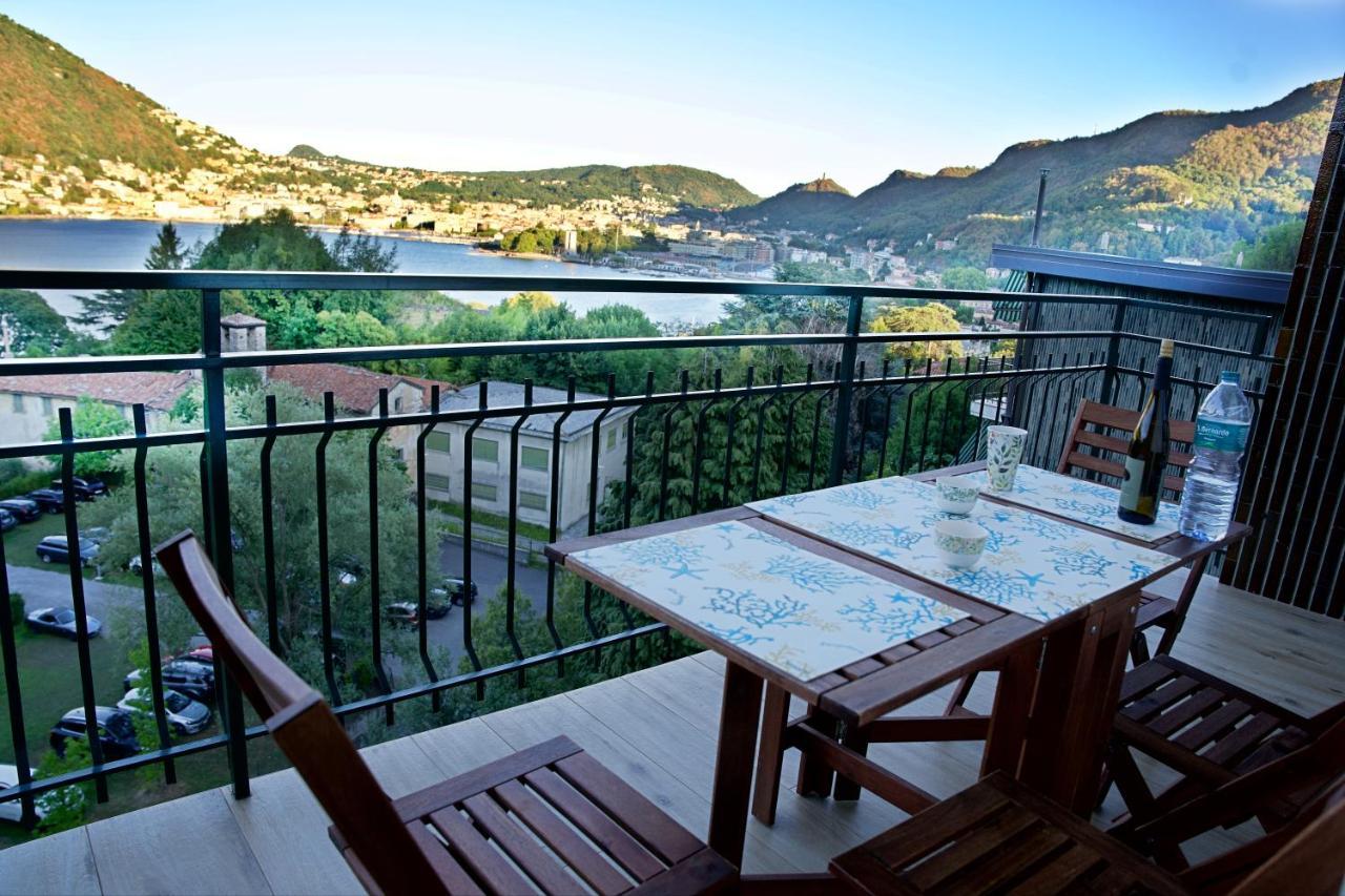 The Blue - Lake / City View Modern Apt Near Villa Olmo كومو المظهر الخارجي الصورة
